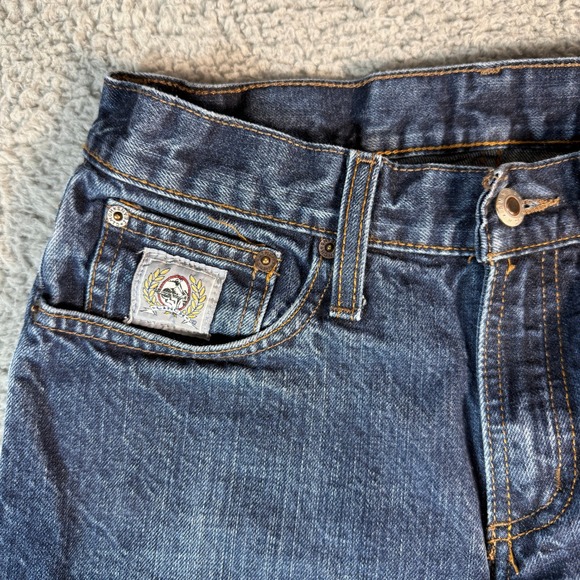 Cinch Jeans Men 28x33 Blue Denim Silver Label Rigid Dark Stone Cowboy MB98034002 - Picture 3 of 11